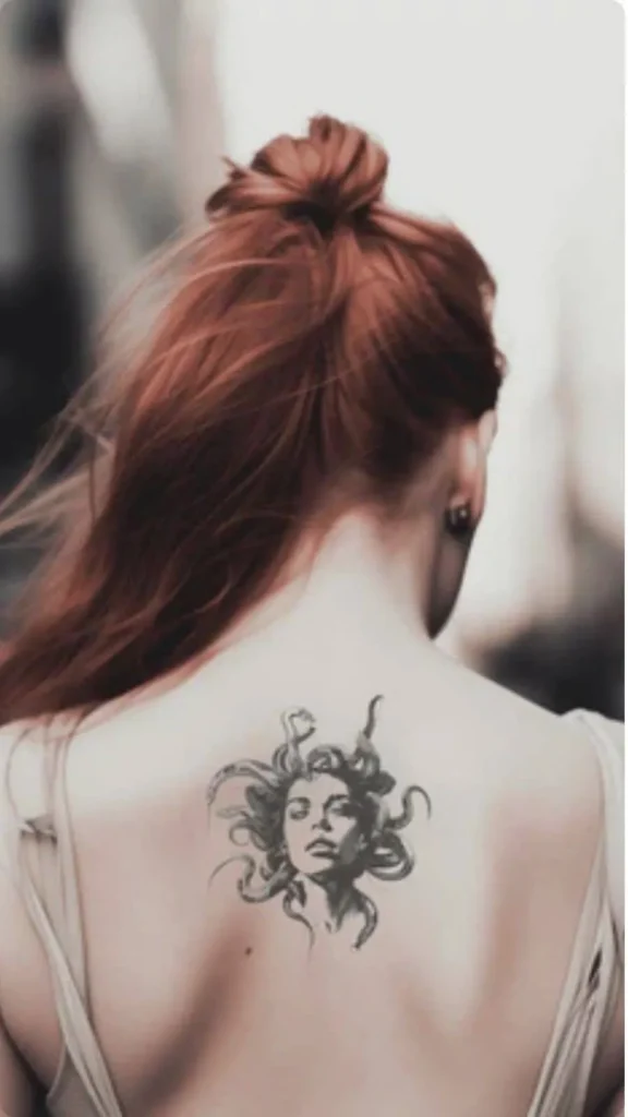 Dark Feminine Back Tattoos_ The Medusa