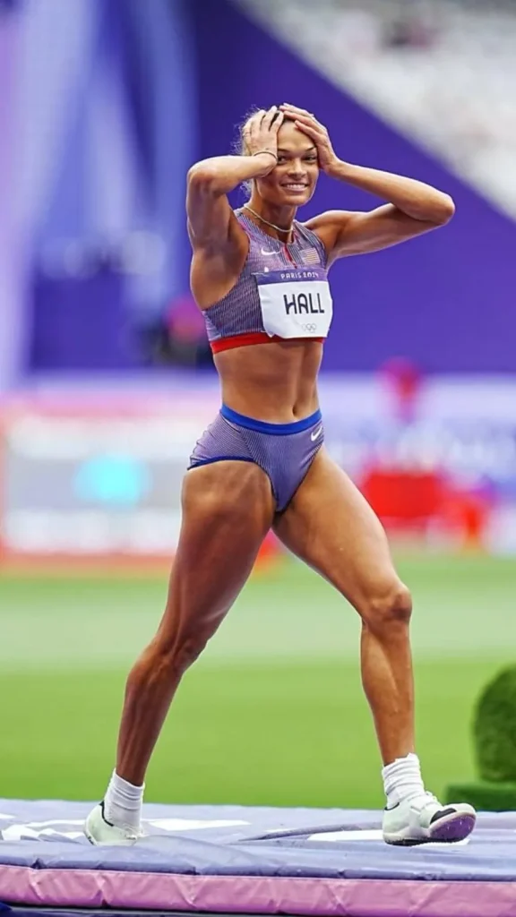 Anna Hall tattoos is the simple 303 digits located above her left foot.