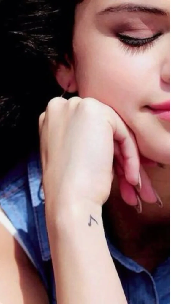 Selena’s journey began in 2012 with a tiny music note on her wrist