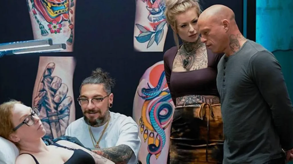 AI Tattoo Prompting for Micro-Realism Designs on a white background, featuring intricate shading and fine lines created through AI tattoo prompting.