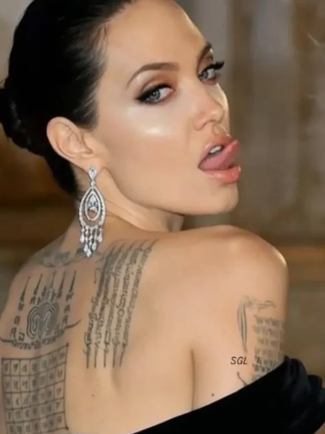 Angelina Jolie Stay Gold Tattoo Meaning & Her 22 Designs